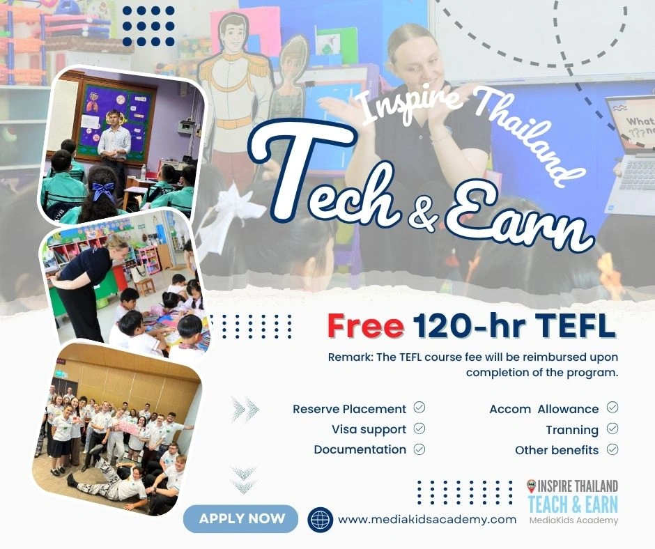 Teacher in Thai classroom